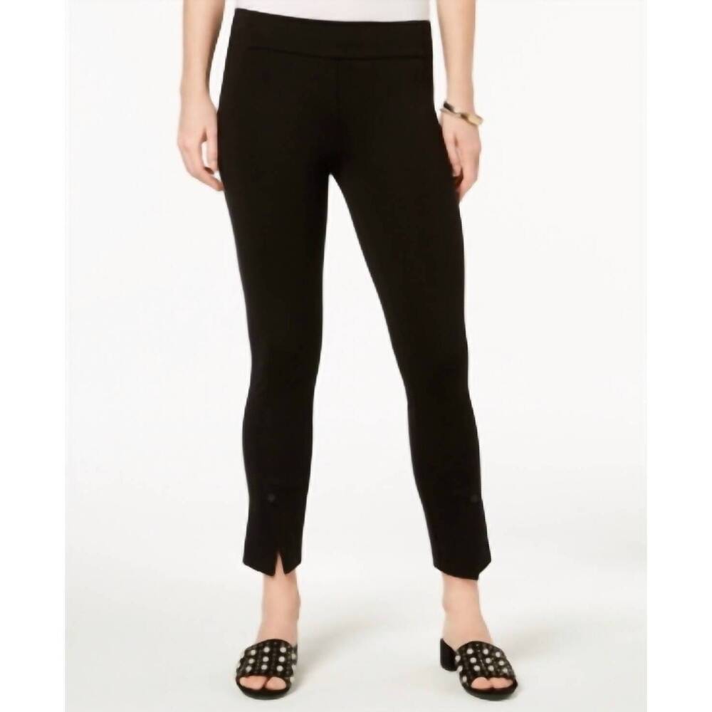 NEW BAR III pull on stretch skinny pants in deep black